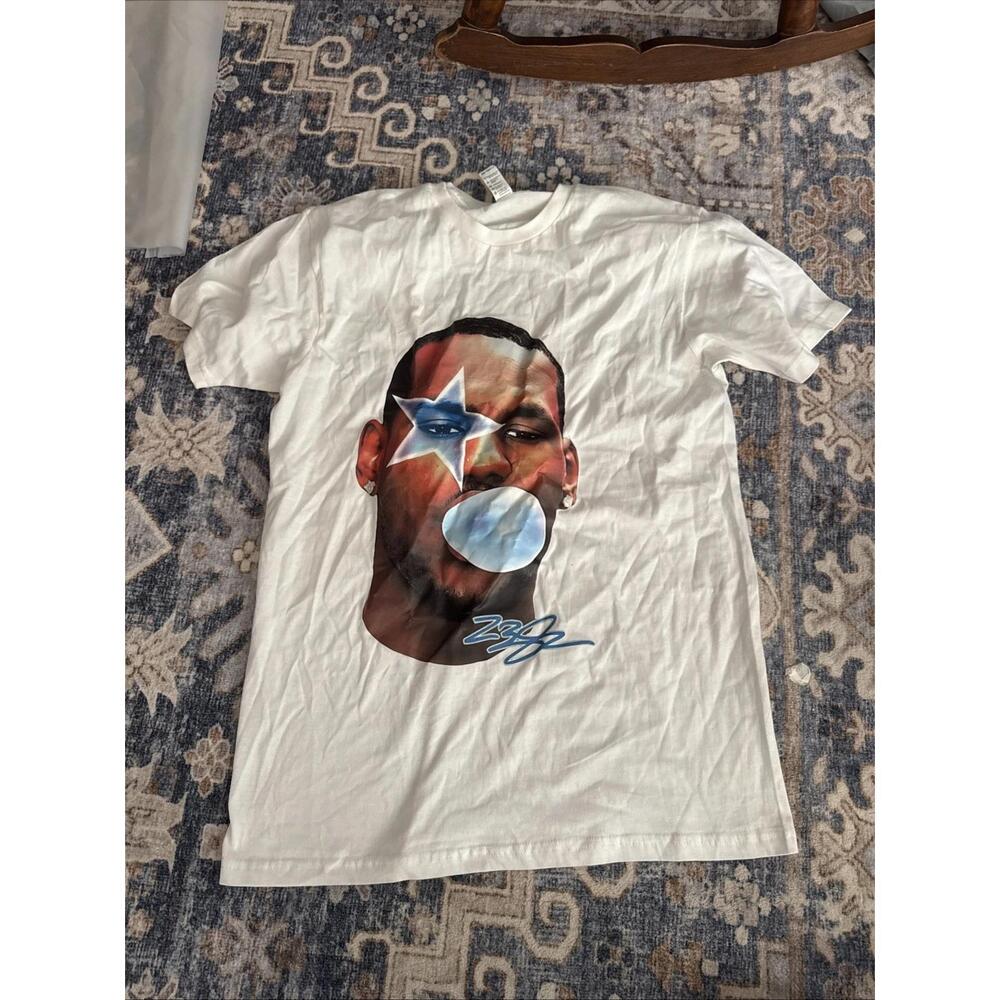Lebron James  White Mens Tee Shirt 060